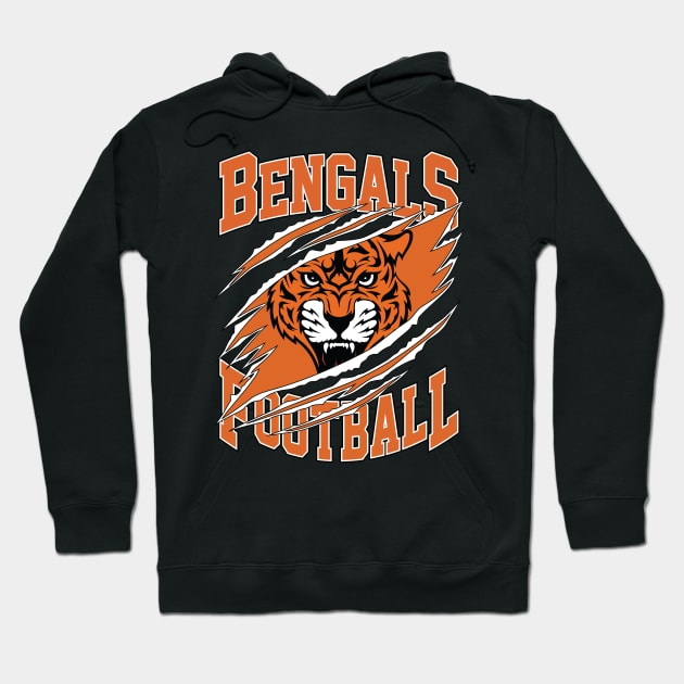 CCNT Bengals Football Hoodie by Cemploex_Art